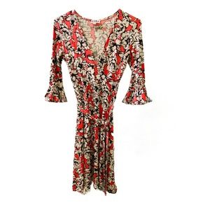 LEOTA  Ryann Faux Wrap Knit Dress